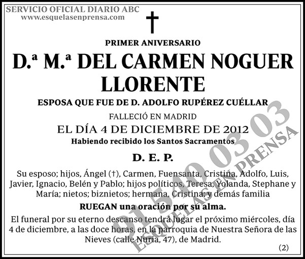 M.ª del Carmen Noguer Llorente